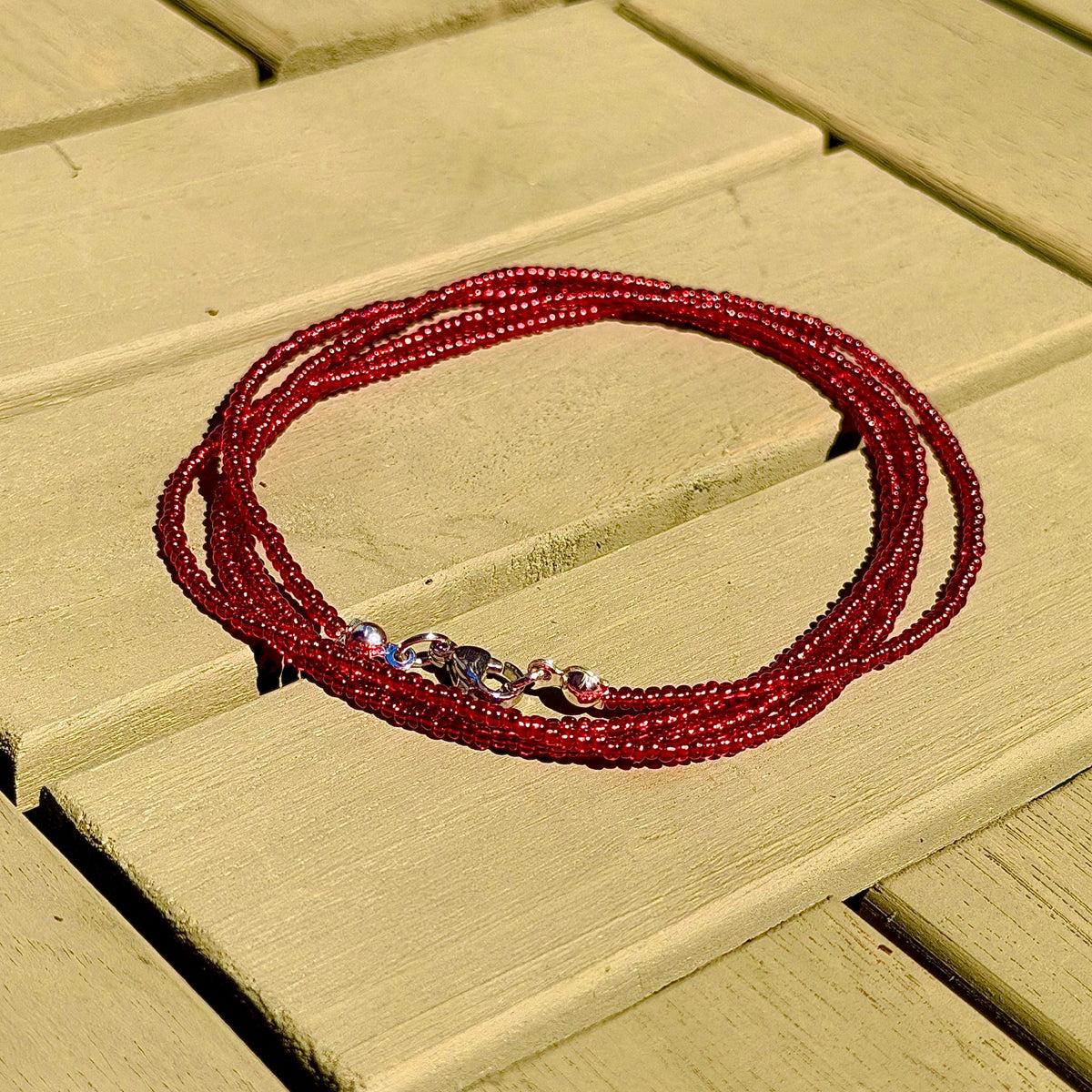 Scarlet Glass Microbeads