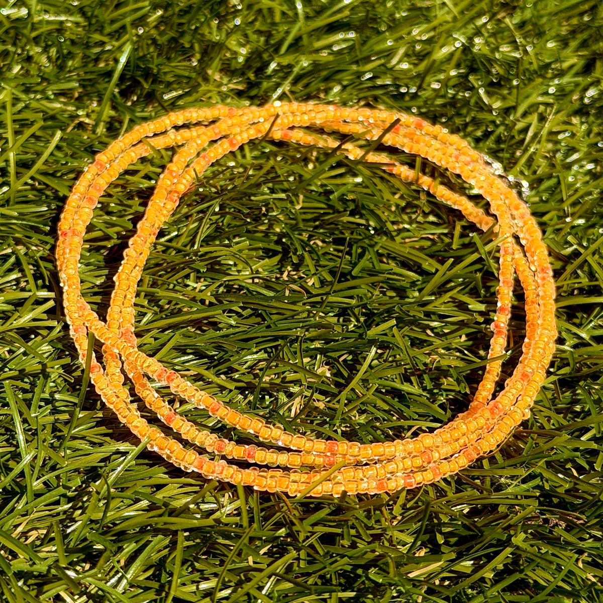 Tangerine Glass Microbeads