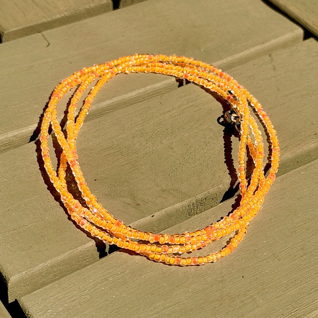 Tangerine Glass Microbeads